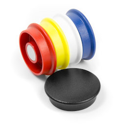 BX-RD30/mixed, Boston Xtra round, set of 5 office magnets neodymium, round, assorted