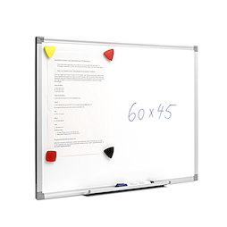 MWB-4560, Pizarra blanca 45 x 60 cm, magnética, para escribir con rotuladores de pizarra