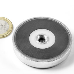 ITF-50, Potmagneet ferriet met inwendig schroefdraad M8, Ø 50 mm