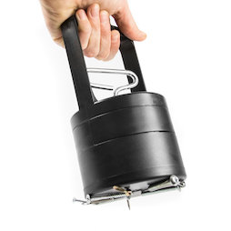 WS-PUT-04, Ramasseur magnétique, avec mécanisme de détachement, 100 mm de diamètre, noir