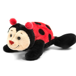 LIV-95/ladybug, Magnetische pluchediertjes, lieveheersbeestje, met ingenaaide magneten