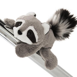 LIV-123/racoon, MagNICI magnetic plush toys, raccoon Rod, with magnets in paws