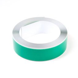 M-FERROTAPE/5m, Metaalband zelfklevend wit, zelfklevende hechtoppervlak voor magneten, breedte 35 mm, rol à 5 m