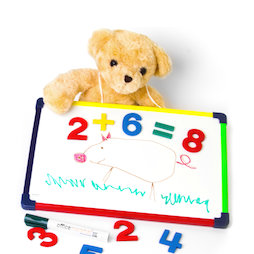 KMWB-2435, Kinder-Whiteboard 24 x 35 cm, zum Malen, Spielen, Schreiben & Lernen, magnetisch