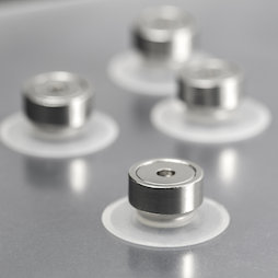 M-SN-04, Saugnapfmagnet Ø 30 mm extra-stark, mit Topfmagnet mit Innengewinde Ø 20 mm