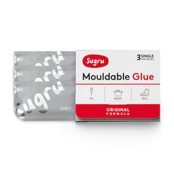 SUG-03/grey, Sugru set of 3, mouldable glue, grey, packages of 5 g each