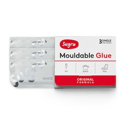 SUG-03/white, Sugru set of 3, mouldable glue, white, packages of 5 g each