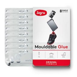 SUG-08/white, Sugru pak van 8, vormbare kleefmassa, wit, pakjes van 5 g elk