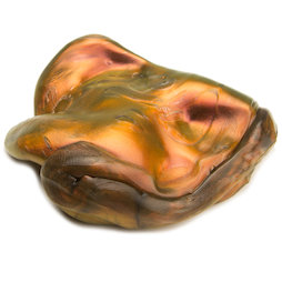 M-PUTTY-IRIS/lava, Silly Putty 'Super Lava', type 'Flip Flop', orange-gold-black