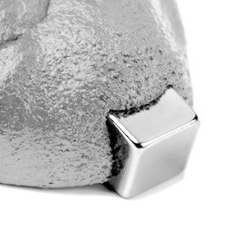 M-PUTTY-FERRO/silver, Pâte à modeler intelligente magnétique coloris argent, pâte à modeler ferromagnétique, coloris argent, aimant non inclus dans la livraison