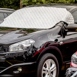 M-89, Bâche pare-brise 2 en 1, protection solaire & anti-gel 2 en 1, avec fixation magnétique sur la voiture