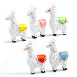 LIV-134, Lama, aimants décoratifs en forme de lama, lot de 5