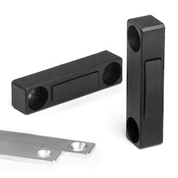 M-FURN-03, Armature magnétique étroite pour meubles, en métal, avec contre-plaque