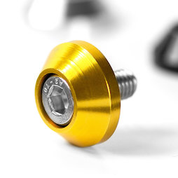 OSC-02/gold, Rondelle conique, en aluminium anodisé, coloris or, non magnétique !