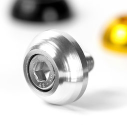 OSC-01/metal, Unterlegscheibe, aus eloxiertem Aluminium, metallisch glänzend, nicht magnetisch!