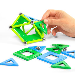 TG-GEO-04, Geomag Panels 32, jeu de construction magnétique, 32 pièces