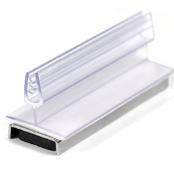 SF-MGS-03, Gripper sign holder magnetic, with vertical, upward pointing gripper, made of plastic
