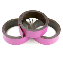 MT-20/pink, Bande magnétique couleur 20 mm, pour y écrire et pour découper, rouleaux d'1 m, rose