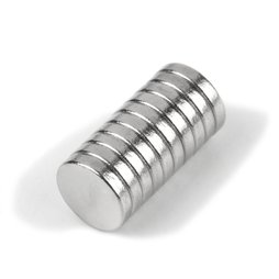 S-05-01-N, Scheibenmagnet Ø 5 mm, Höhe 1 mm, Neodym, N45, vernickelt