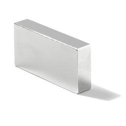 Q-46-30-10-N, Parallélépipède magnétique 46 x 30 x 10 mm, néodyme, N40, nickelé
