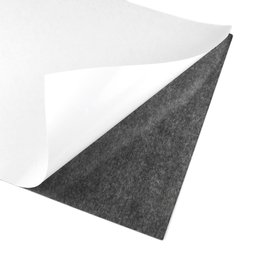 MS-A4-STIC, Feuille magnétique autocollante, format A4, à découper & coller, gris-noir