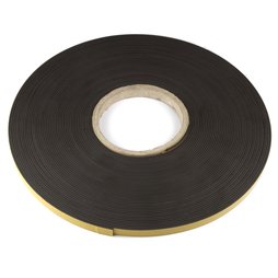 MT-10-STIC/25m, Magneettape ferriet 10 mm, zelfklevend magneetband, rol à 25 m