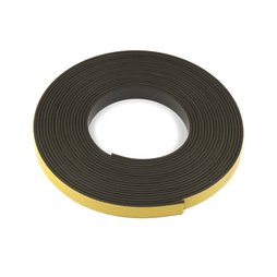 MT-10-STIC/05m, Bande magnétique adhésive ferrite 10 mm, bande magnétique autocollante, rouleau de 5 m