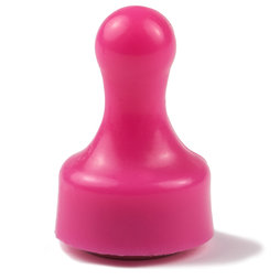 M-PIN/pink, Pionmagnete 'Player' roze, prikbordmagneten in de vorm van een speelfiguur, 10 stuks per set, Kleur: rose