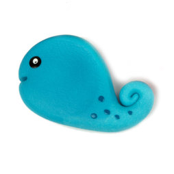 LIV-41/whale, Handmade magneten, Fimo unicaten in een set van 4, walvis