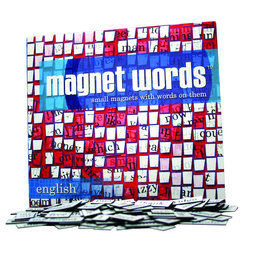 LIV-47/eng, Parole magnetiche, parole, sillabe e segni di punteggiatura, 510 pezzi, inglese