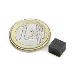 FE-Q-07-07-05, Parallélépipède magnétique 7 x 7 x 5 mm, ferrite, Y35, sans placage