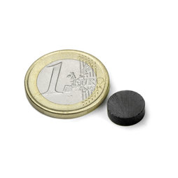 FE-S-10-03, Disque magnétique Ø 10 mm, hauteur 3 mm, ferrite, Y35, sans placage