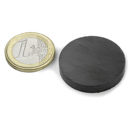 FE-S-30-05, Disc magnet Ø 30 mm, height 5 mm, ferrite, Y35, no coating