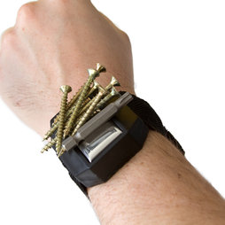 WS-MWH-02, Bracciale con magnete, per chiodi, viti, punte, etc...