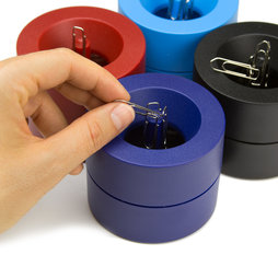M-CLIP, Dispensador magnético de clips, con un potente imán en el centro, de plástico, en diferentes colores