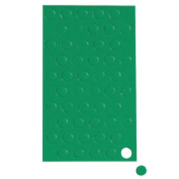 BA-012C/green, Symboles magnétiques rond petit, pour tableaux blancs & tableaux de planning, 50 symboles par feuille, vert