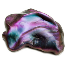 M-PUTTY-IRIS/scarab, Silly Putty 'Super Scarab', type 'Flip Flop', blue-purple-black
