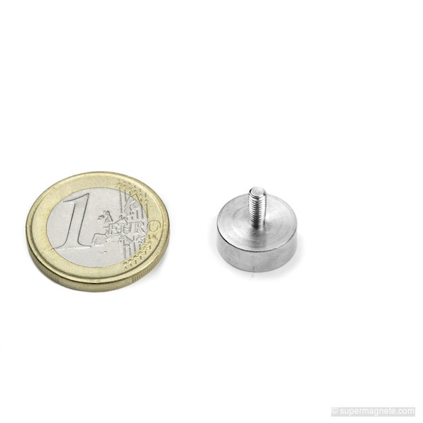 Potmagneet met draadstift Ø 13 mm