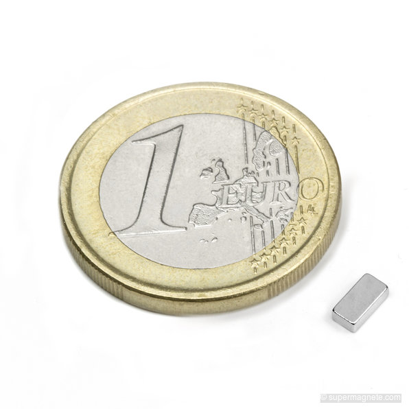 Parallelepipedo magnetico 5 x 2,5 x 1,5 mm