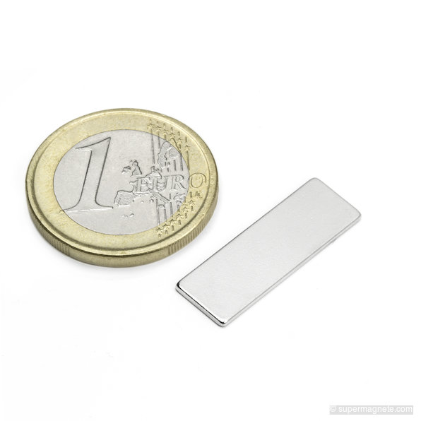 Parallélépipède magnétique 25 x 8 x 1 mm