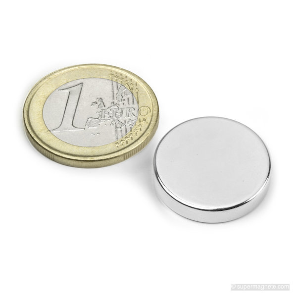 Disco magnetico Ø 20 mm, altezza 4 mm