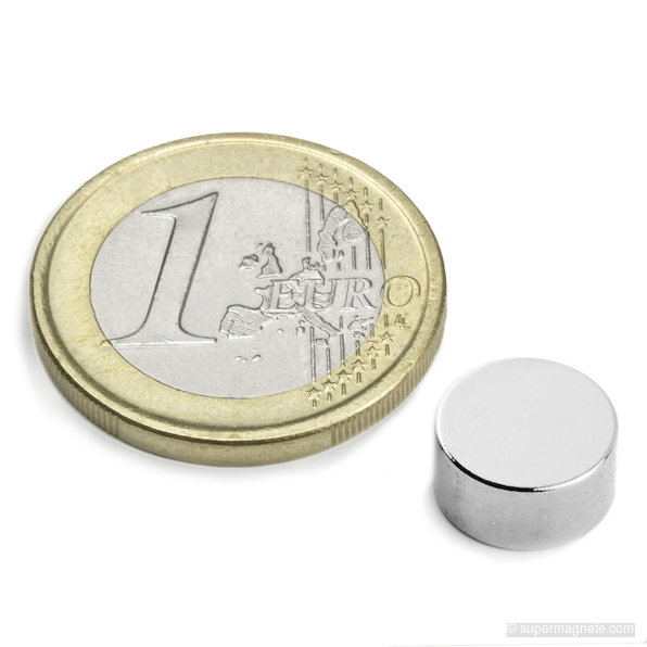 Disco magnetico Ø 10 mm, altezza 5 mm