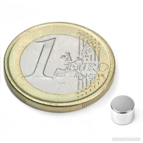 Disco magnetico Ø 5 mm, altezza 4 mm