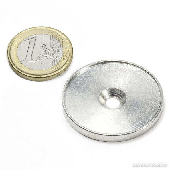 Metallscheibe mit Rand und Senkbohrung M4