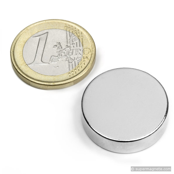 Scheibenmagnet Ø 25 mm, Höhe 7 mm
